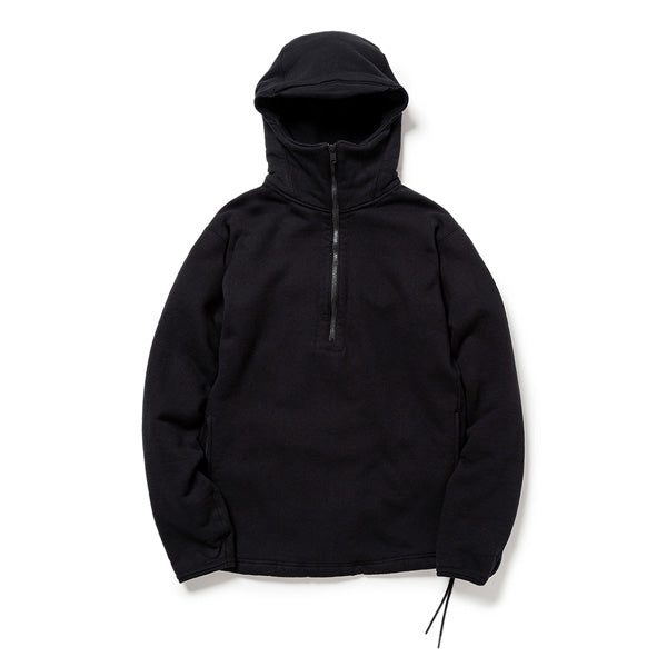 CYCLIST HALF ZIP HOODY COTTON SWEAT