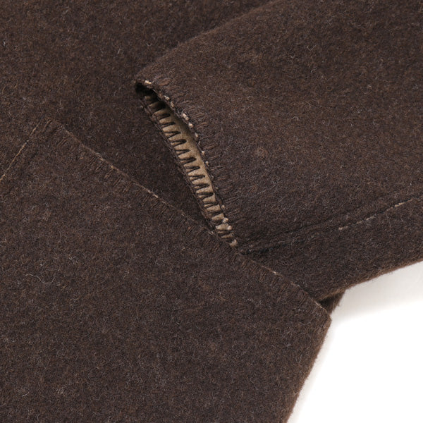 TARANUI WOOL BLANKET CLOTH HOODED COAT
