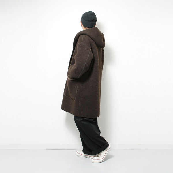 TARANUI WOOL BLANKET CLOTH HOODED COAT
