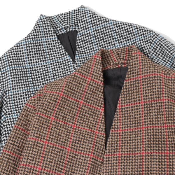 MINIMALIST COAT SHETLAND WOOL GUNCLUB CHECK
