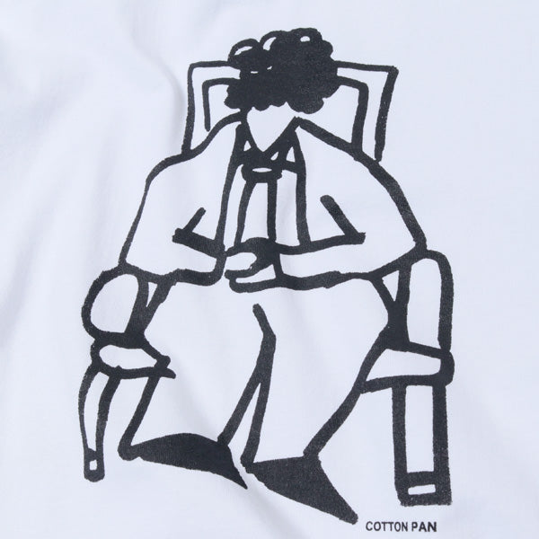 L/S Tee BASQUIAT(MOCK NECK WHITE)