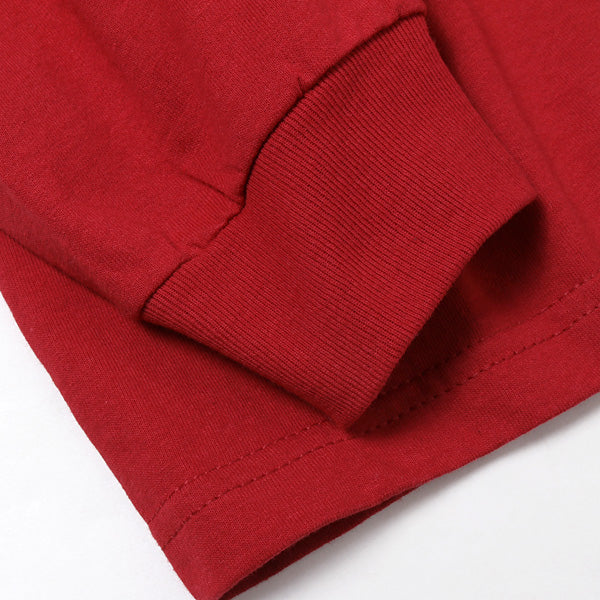 L/S Tee BASQUIAT(CREW NECK RED)