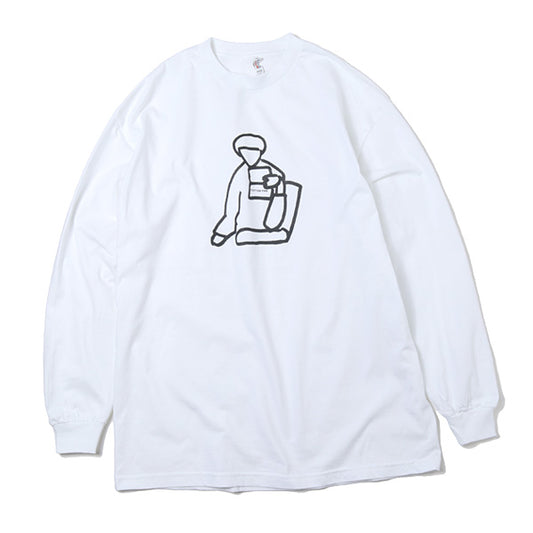 L/S Tee CHLOE(CREW NECK WHITE)