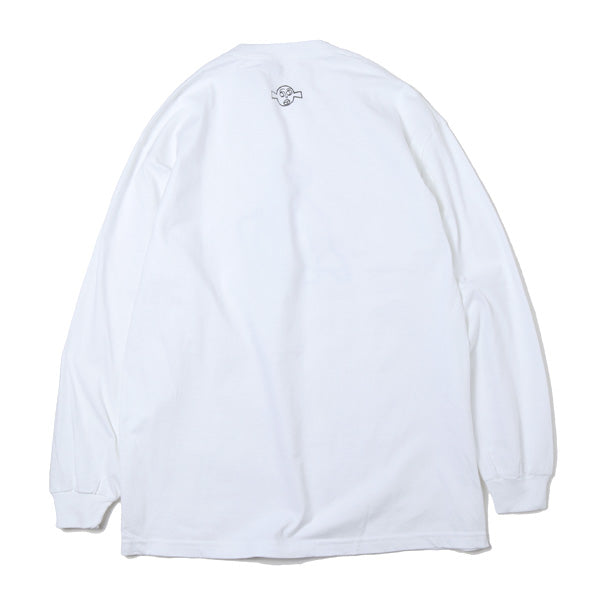 L/S Tee CHLOE(CREW NECK WHITE)