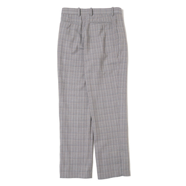 HARD TWIST WOOL DOUBLE FACE CHECK SLACKS