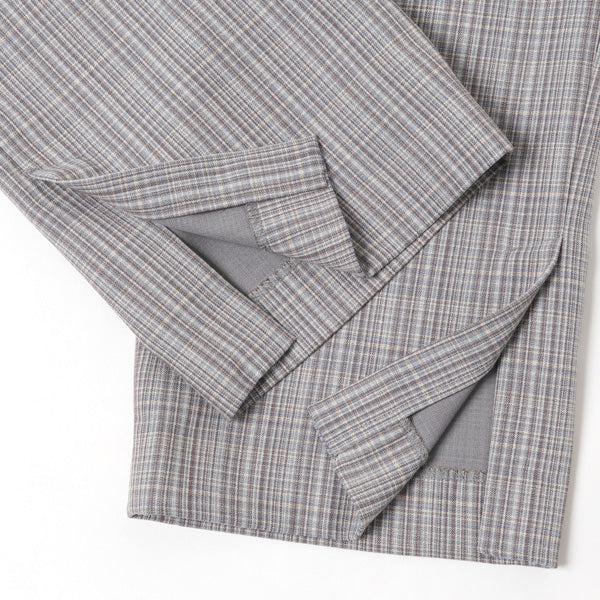 HARD TWIST WOOL DOUBLE FACE CHECK SLACKS