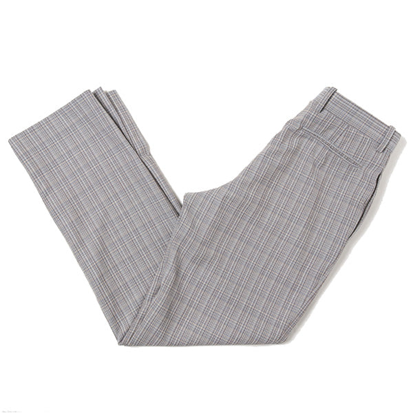HARD TWIST WOOL DOUBLE FACE CHECK SLACKS