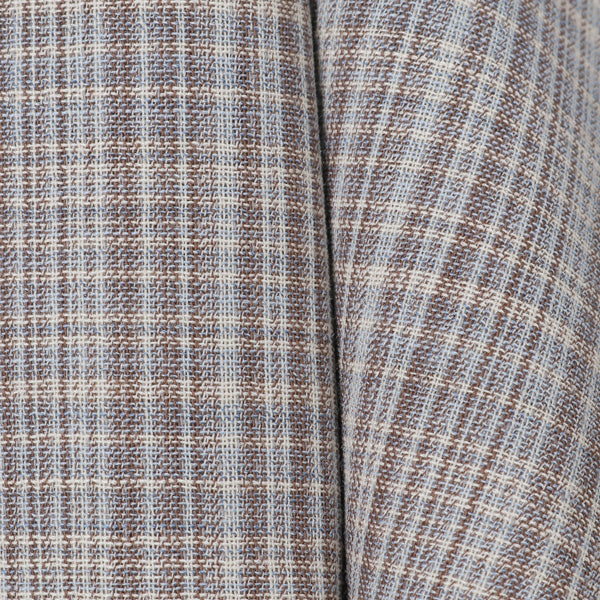 HARD TWIST WOOL DOUBLE FACE CHECK SLACKS