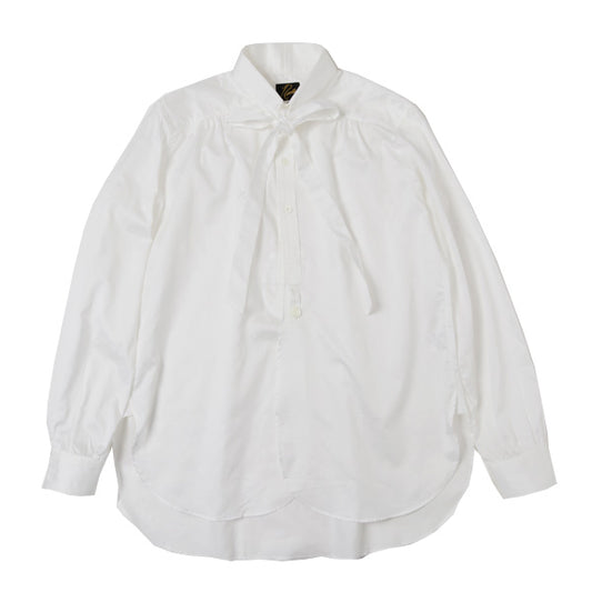 Ascot Collar EDW Gather Shirt - Cotton Sateen