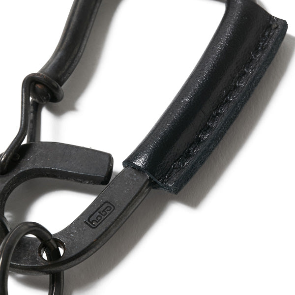Brass Carabiner with Cow Leather