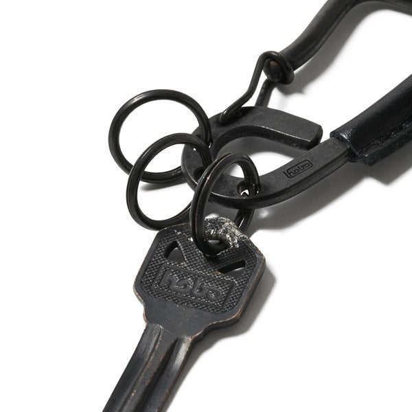 Brass Carabiner with Cow Leather