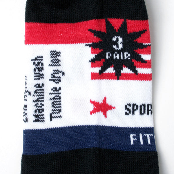 3PAC JACQUARD SOCKS