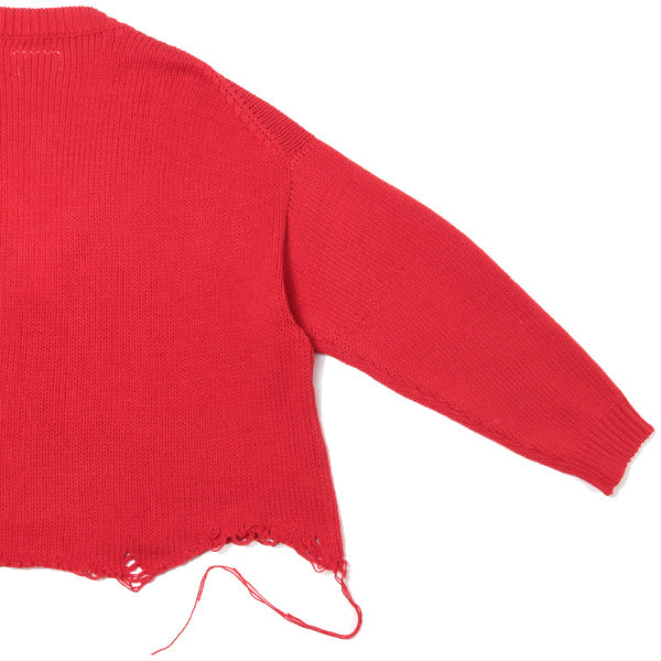 3D PATCH CUT-OFF PULLOVER