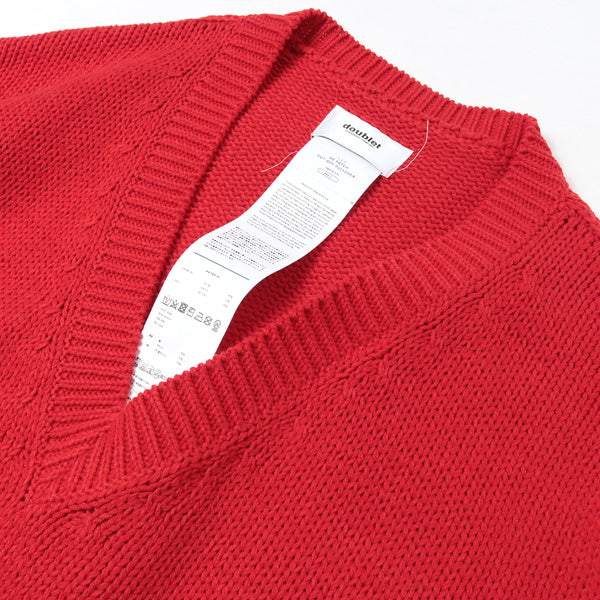 3D PATCH CUT-OFF PULLOVER