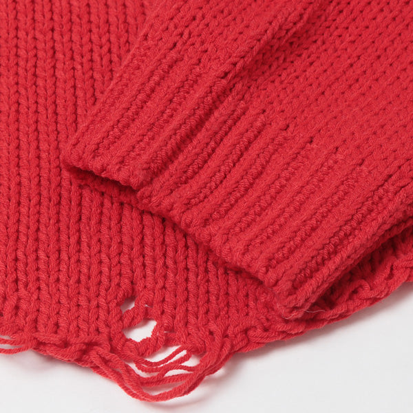 3D PATCH CUT-OFF PULLOVER