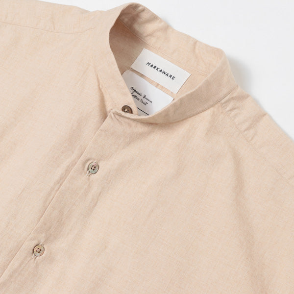 BAND COLLAR SHIRTS COMFORT FIT WILD COTTON TWILL