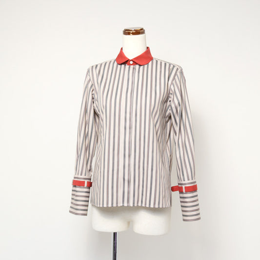regimental stripe shirt