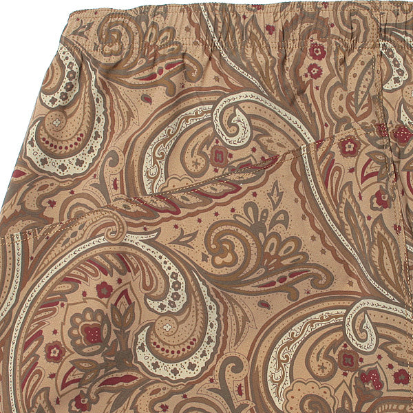 Warm-up Short - Poly Taffeta / Paisley Print
