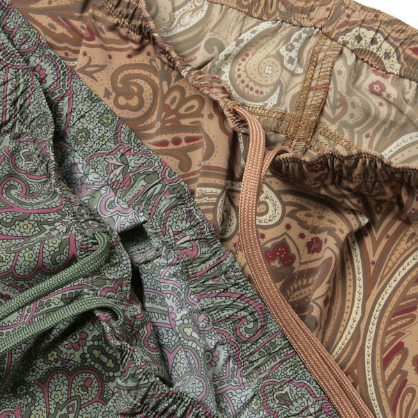 Warm-up Short - Poly Taffeta / Paisley Print
