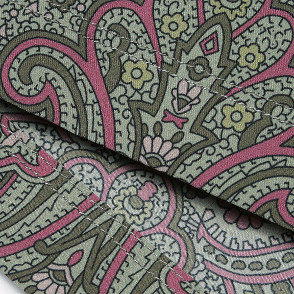 Warm-up Short - Poly Taffeta / Paisley Print