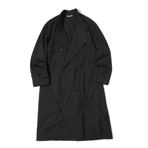 WASHED FINX CUPRO TWILL LONG COAT (A20AC01FC) | AURALEE
