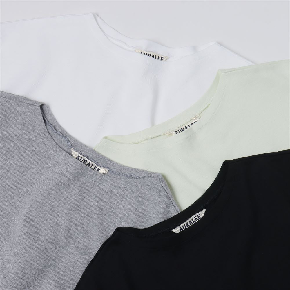 LUSTER PLAITING BOAT NECK TEE