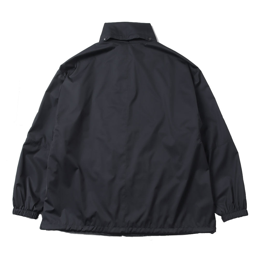 HARD TWIST POLYESTER SATIN LAMINATE ZIP BLOUSON