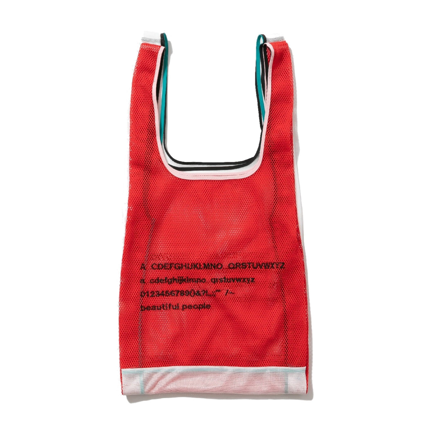 alphabet embroidely marche flip bag