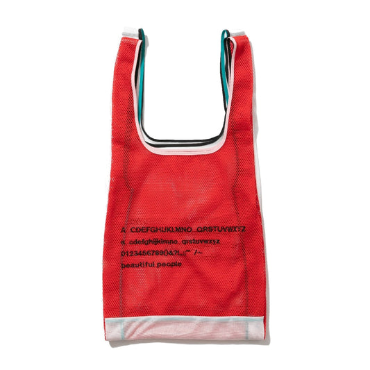 alphabet embroidely marche flip bag