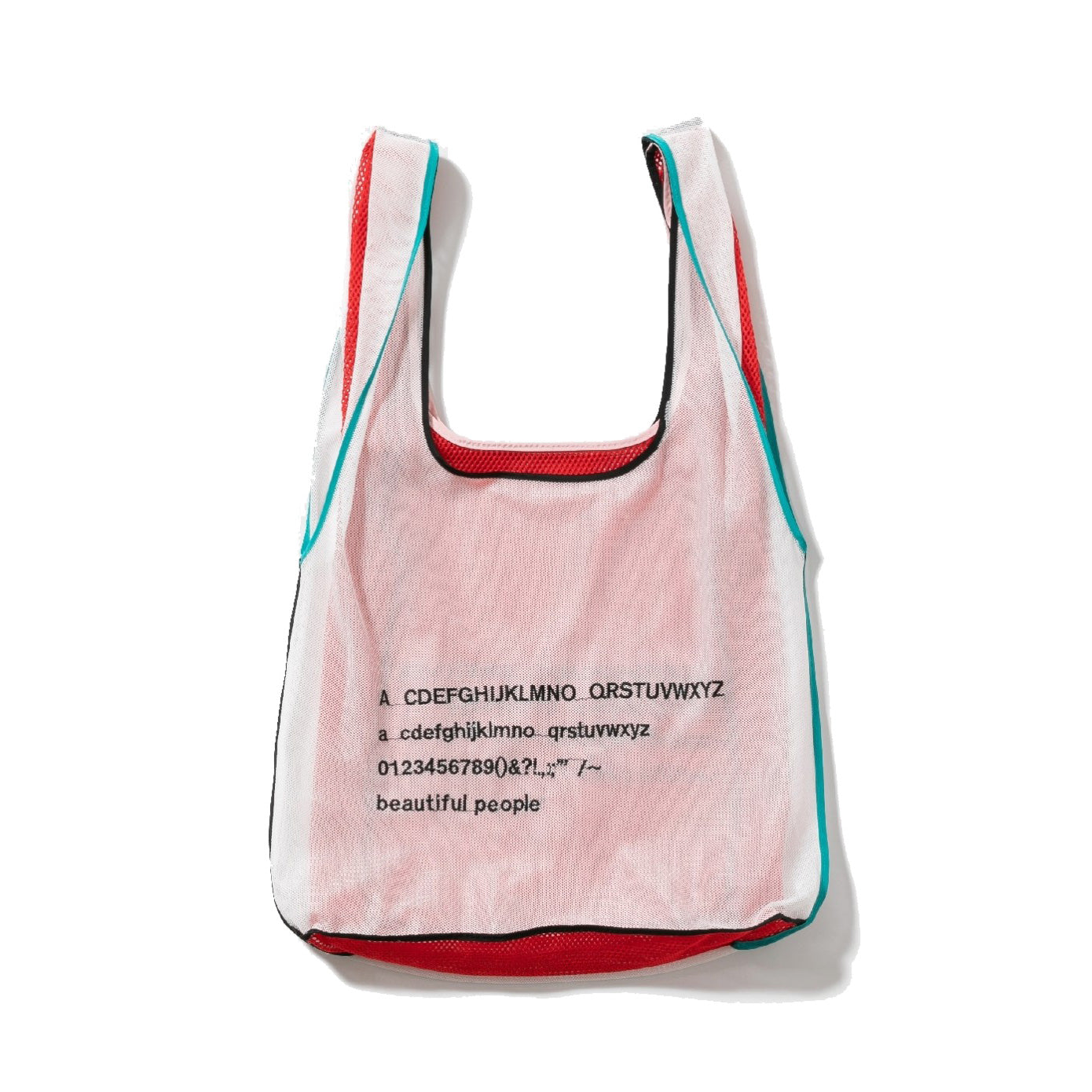 alphabet embroidely marche flip bag