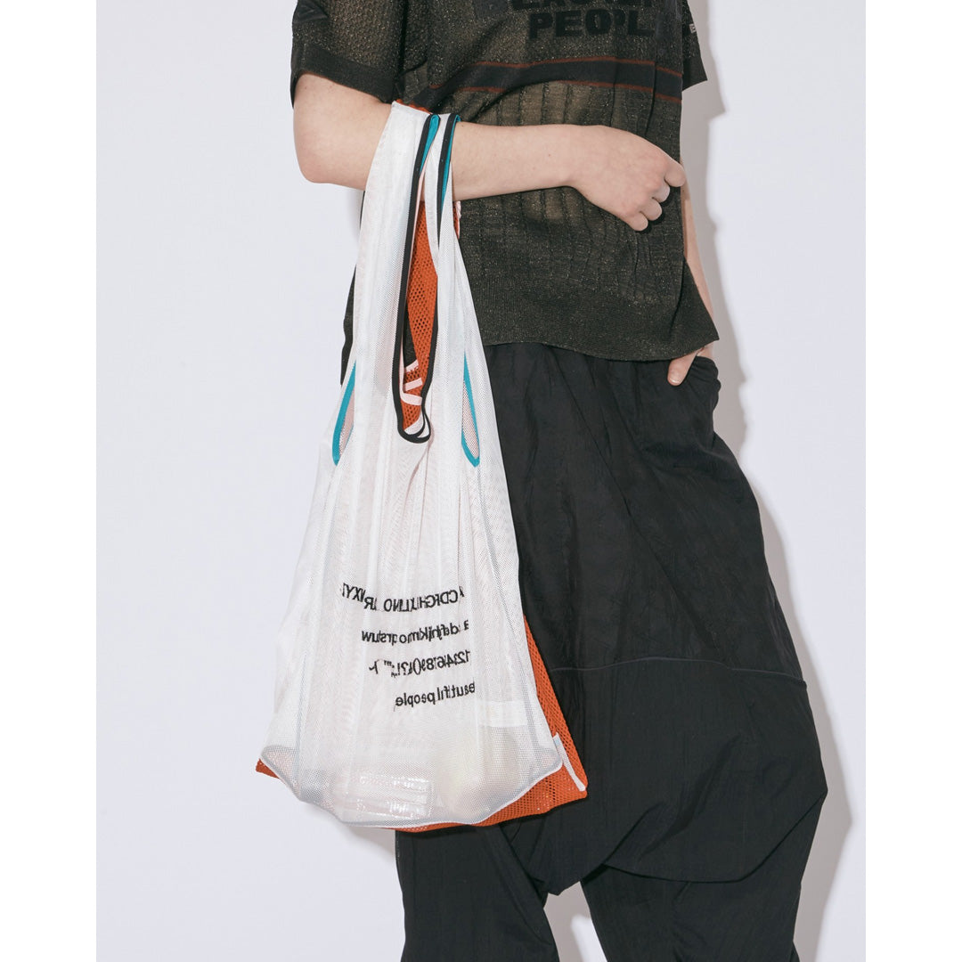 alphabet embroidely marche flip bag