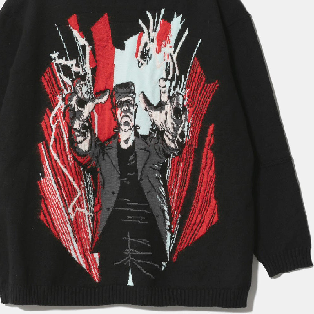 Frankenstein knitted pullover