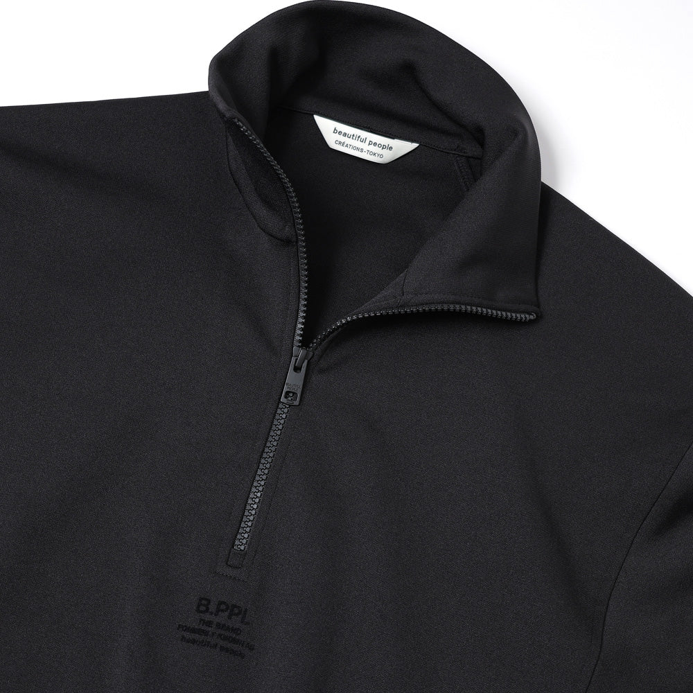 sports jersey high-necked zipup pullover