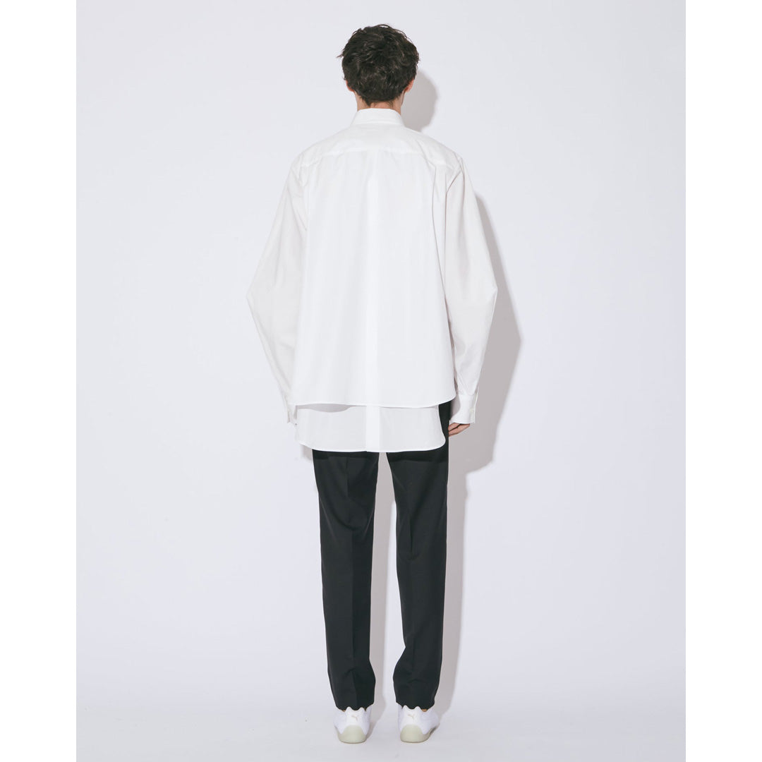 light wool tropical slim pants