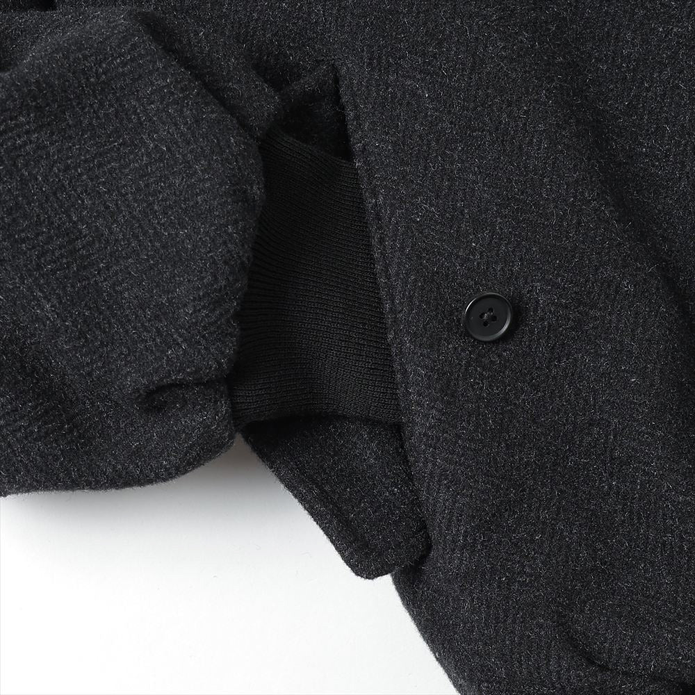 Silk Cashmere Tweed Harrington Jacket