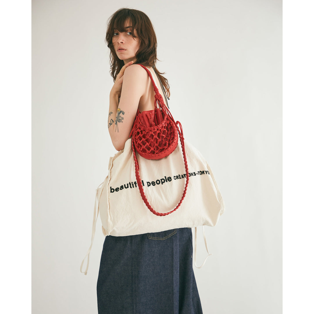 brushed logo holiday lesure bag