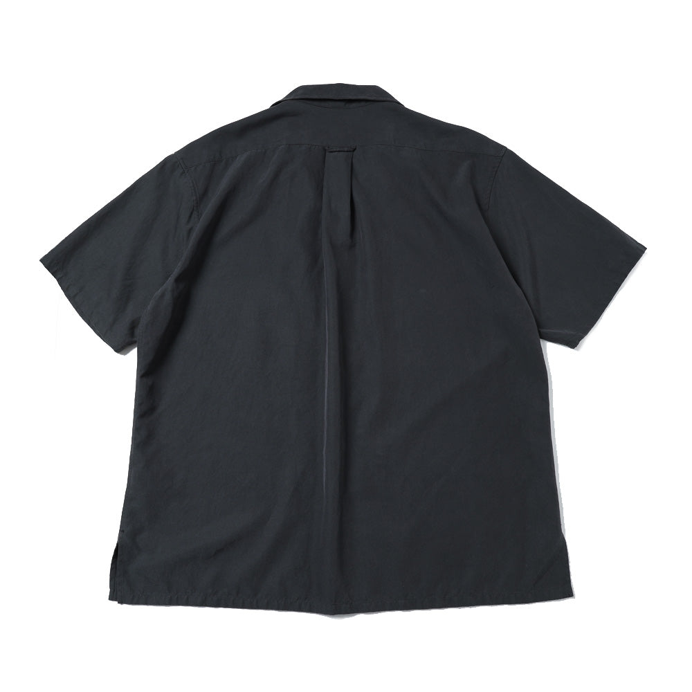 Silk Cotton Open Collar S/S Shirt