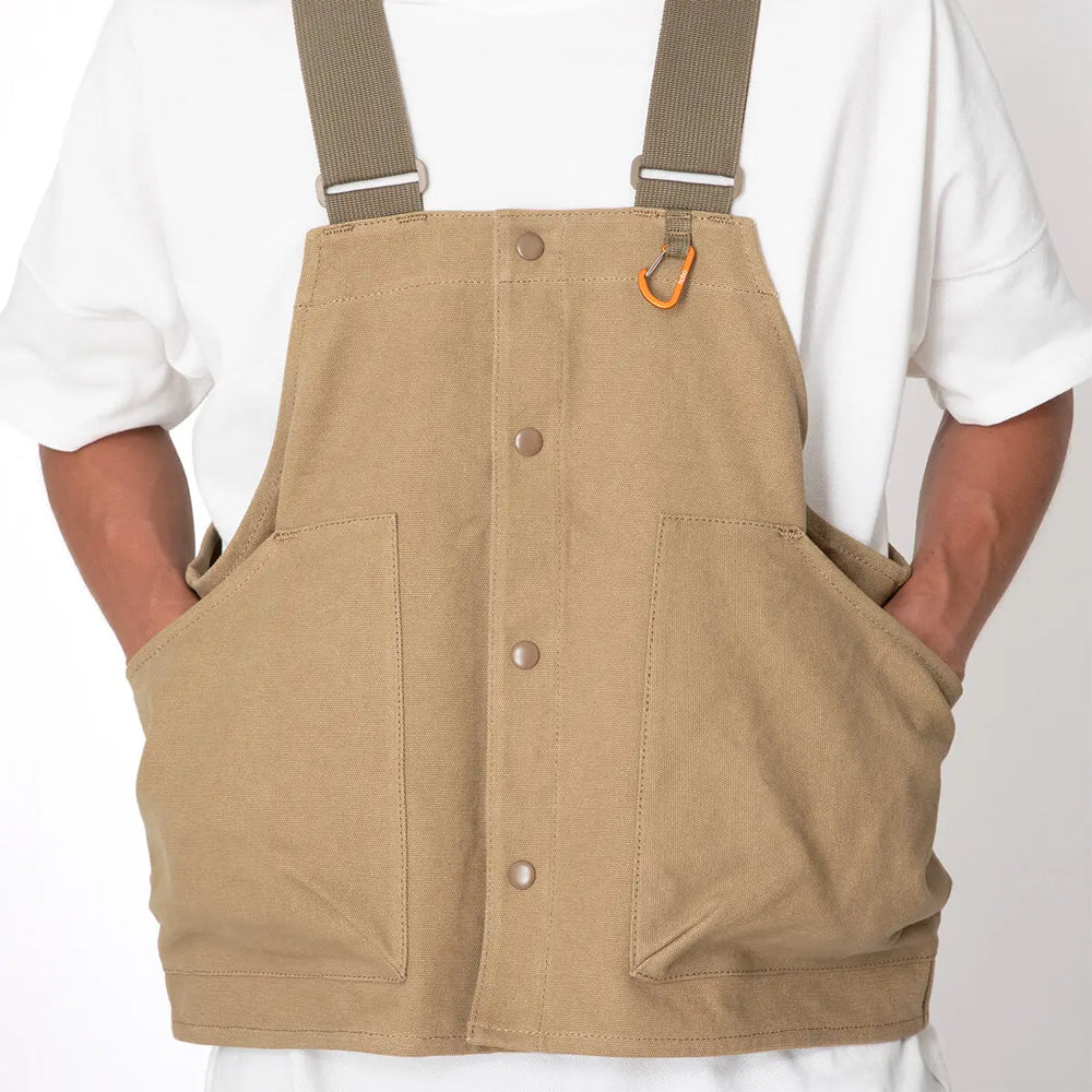 PLAY VEST COTTON CANVAS VINTAGE WASH