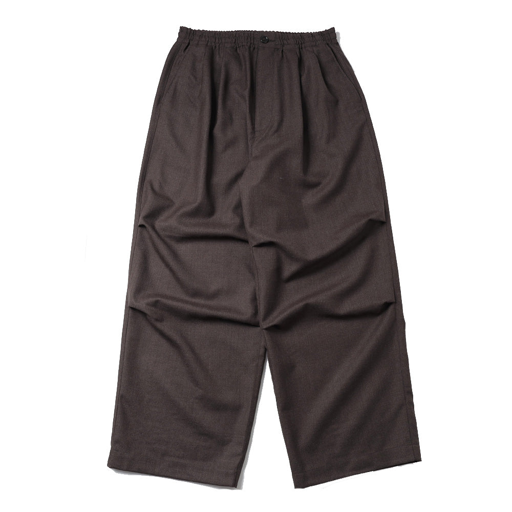 WOOL WIDE TRACK TROUSERS