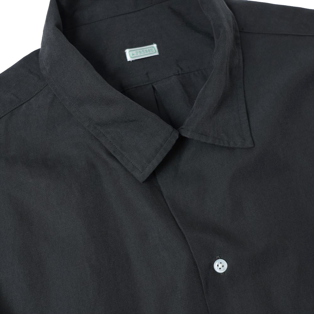 Silk Cotton Open Collar S/S Shirt