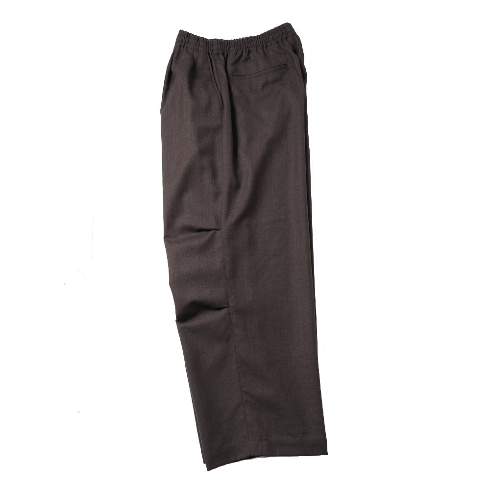 WOOL WIDE TRACK TROUSERS