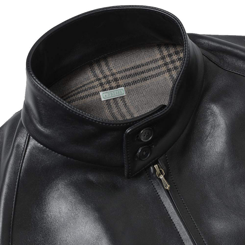 Leather Harrington Jacket