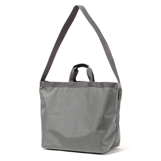 2WAY TOTE BAG NYLON OXFORD with COW LEATHER