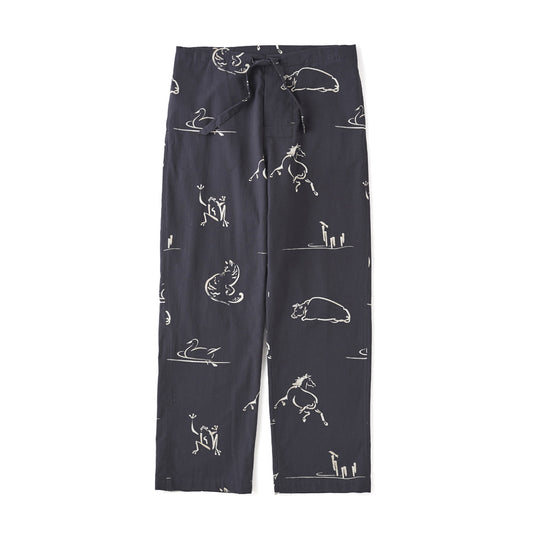 ORIGINAL PRINTED EASY TROUSER (Animal Drawing)