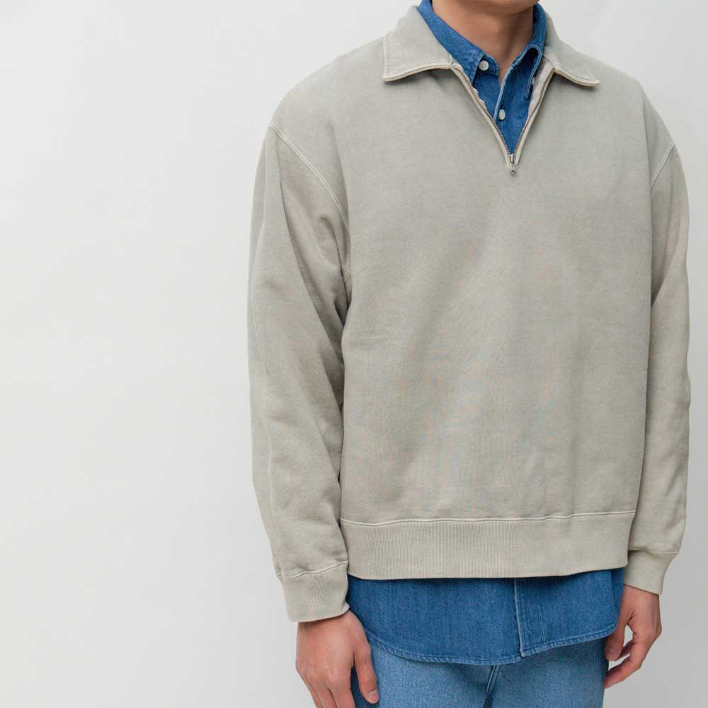Product Dyed Half-Zip Sweatshirt