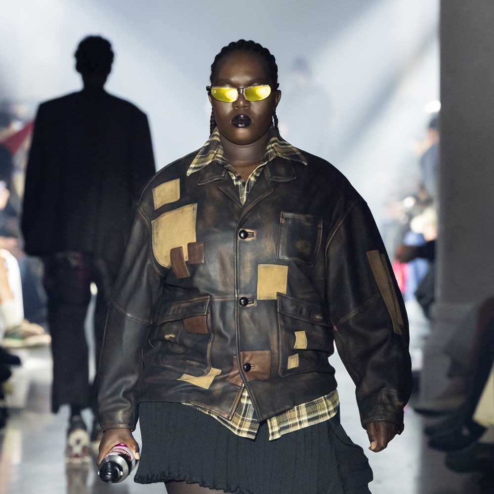 PATCHWORK LEATHER JACKET