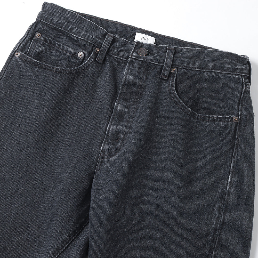 Tapered 5 Pocket Pants/Medium Black