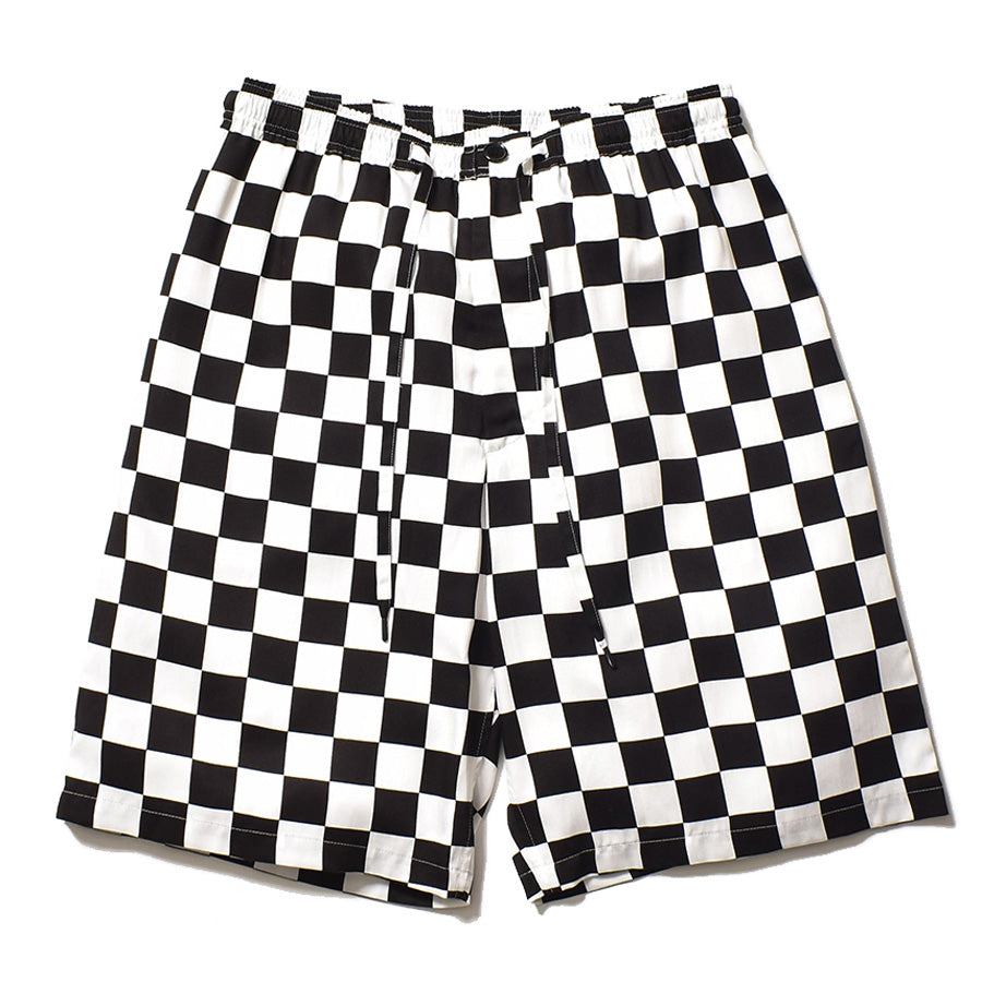 CU.Denim Checker flag Surf Shorts