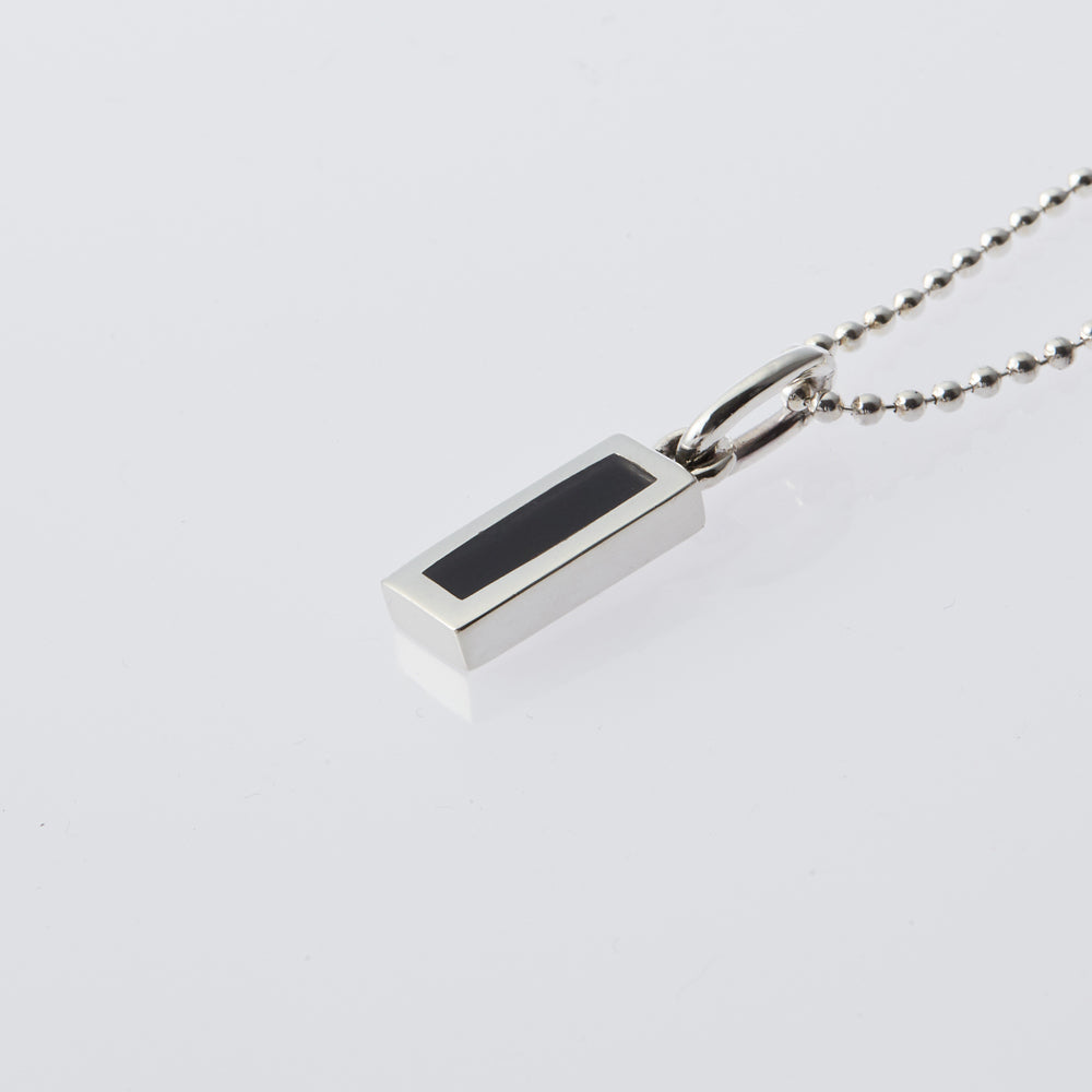 Rectangle Necklace with Onyx