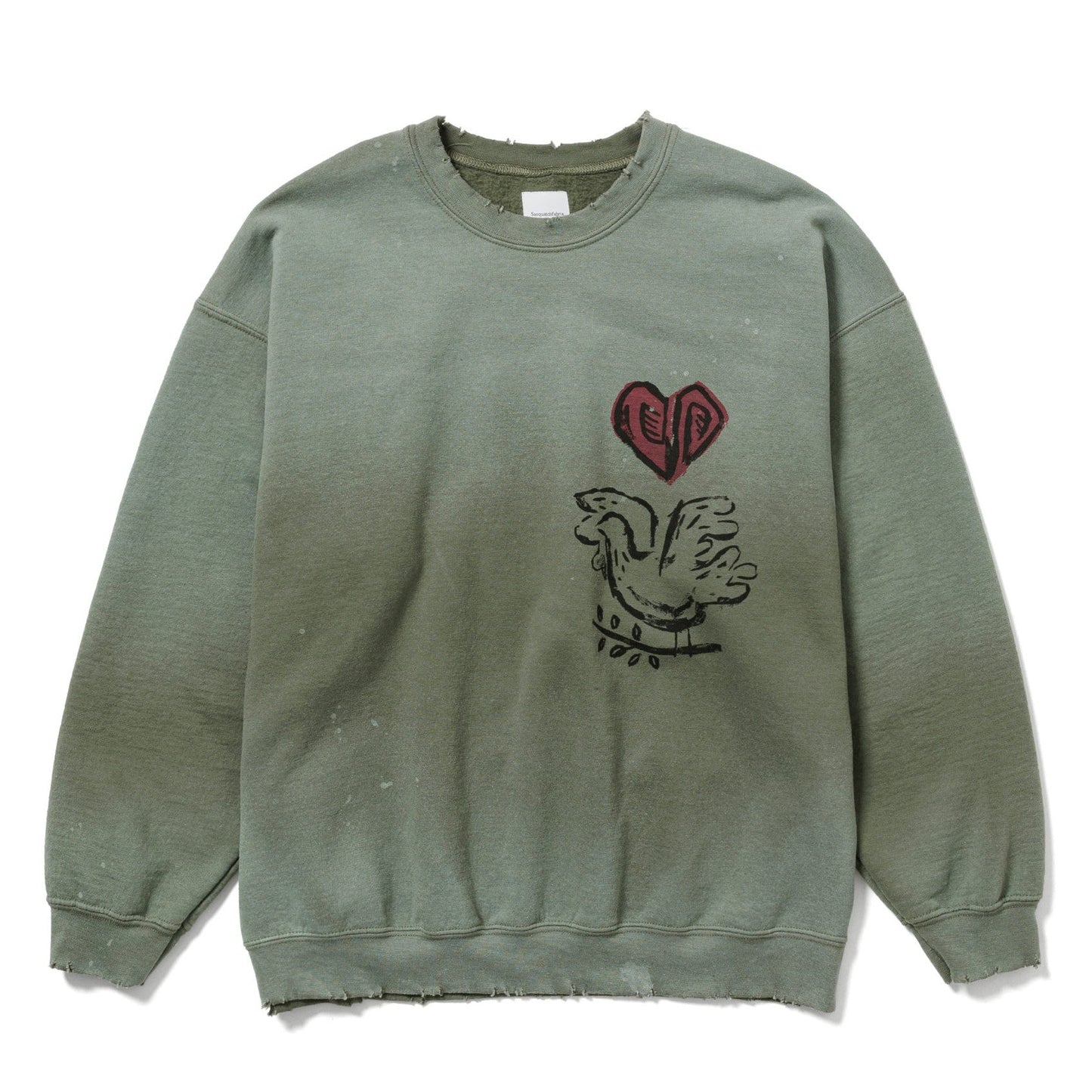 VINTAGE SWEAT SHIRT OLIVE BRANCH